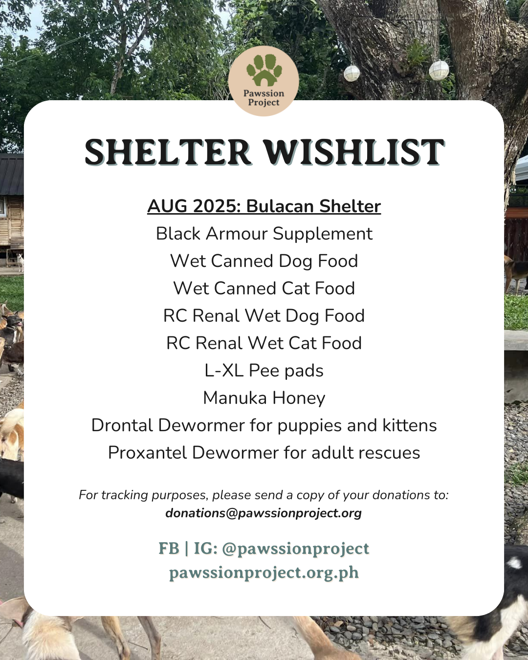 UPDATED WISHLIST AUG 2025
